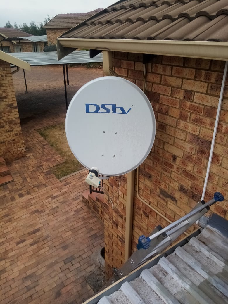 DStv dish installation on residential property in Centurion